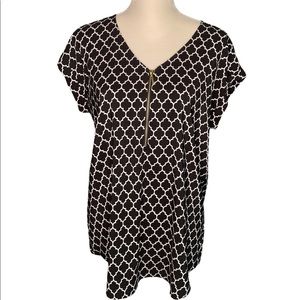 Express Portofino Shirt Womens Large Short Sleeve